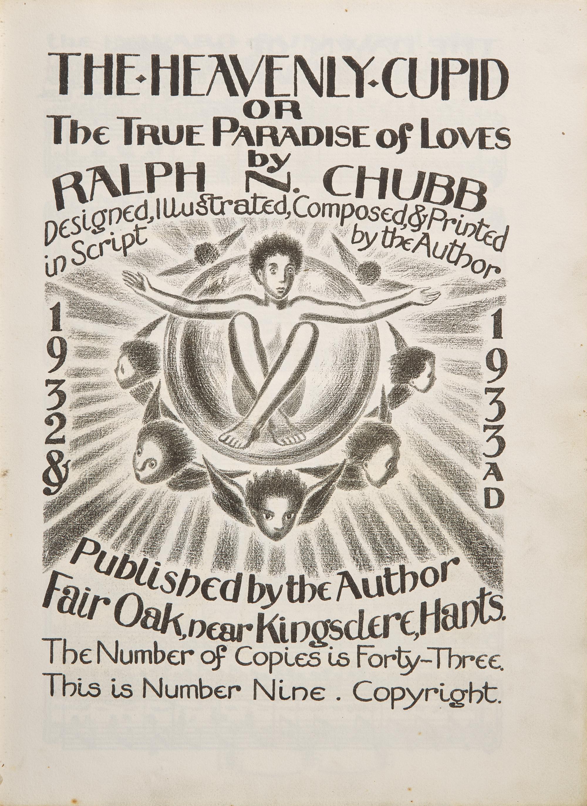 Chubb, Ralph N. The Heavenly Cupid or The True Paradise of Loves