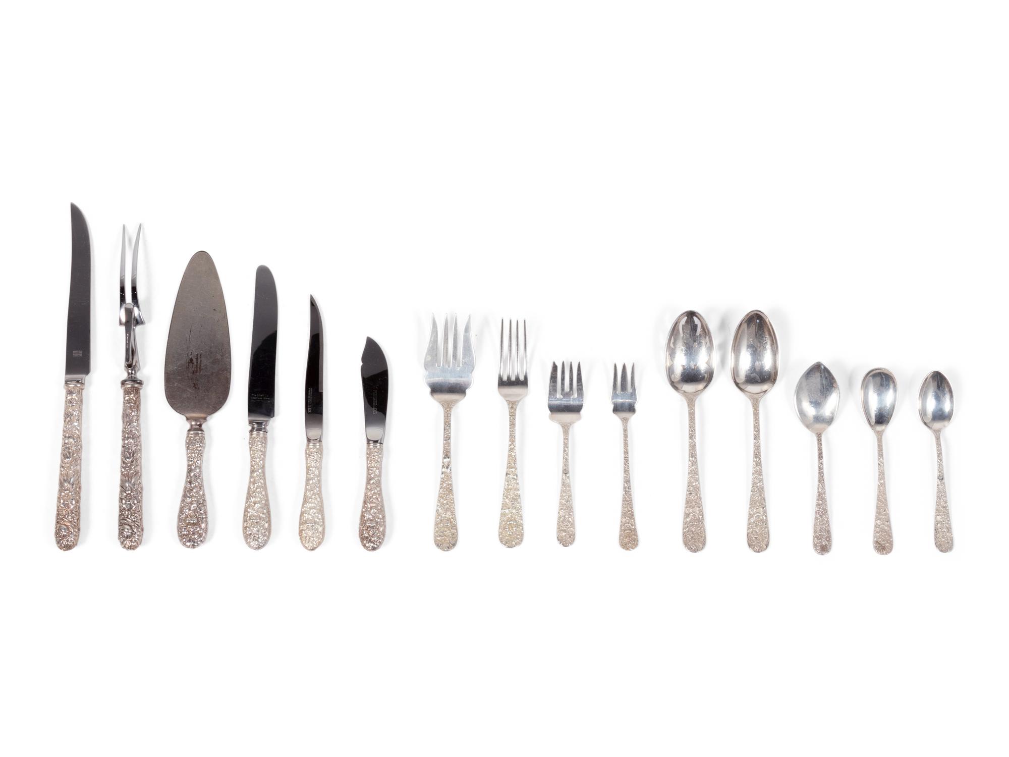 An American Silver Flatware Service