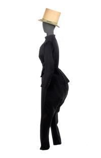 Collection of Four 19th Century Black Wool Riding Clothes, 1880-1890