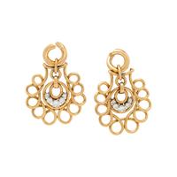 BOUCHERON, DIAMOND AND YELLOW GOLD EARRINGS