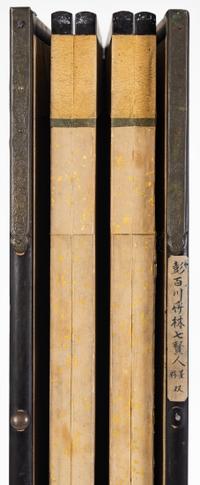 A Japanese Six-Fold Paper Screen — 19TH CENTURY