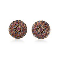 SAPPHIRE AND PINK SAPPHIRE EARRINGS