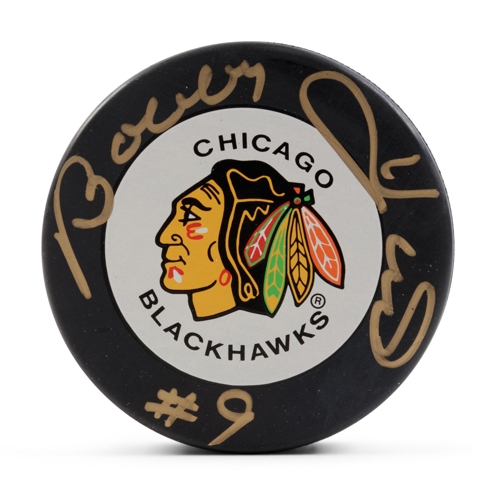A Group of Four Signed Hockey Hall of Fame Items,