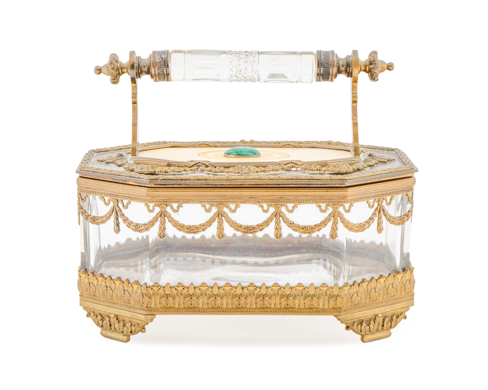 A Group of Gilt-Metal-Mounted Cut Glass Table Articles