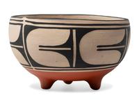 Three-Footed Pottery Bowl