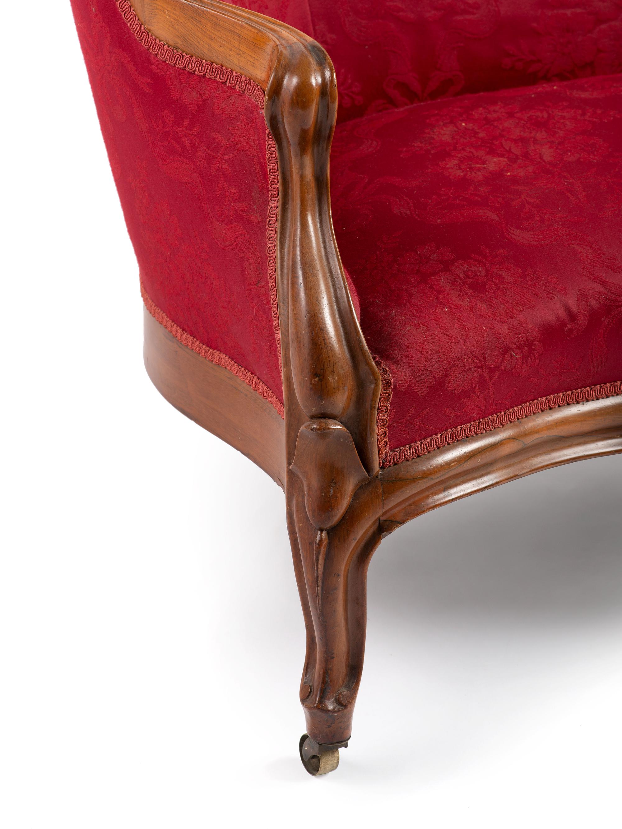 A John Henry Belter Six Piece Walnut Parlor Suite