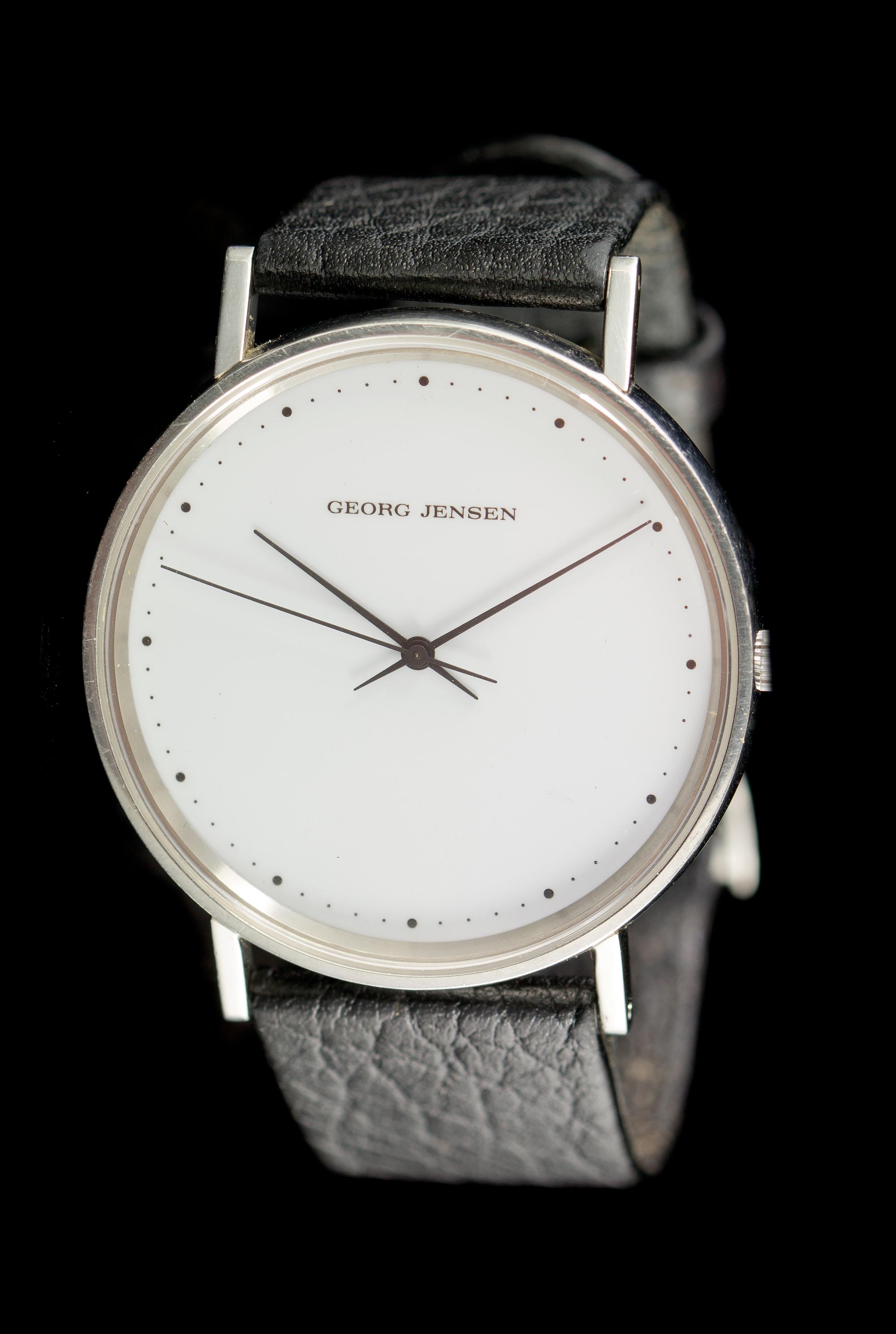 A Stainless Steel No. 318 Wristwatch, Henning Koppel for Georg Jensen,