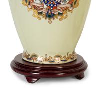 Approved for Donation A Pair of Samson Style Enameled Porcelain Vases Mounted as Lamps