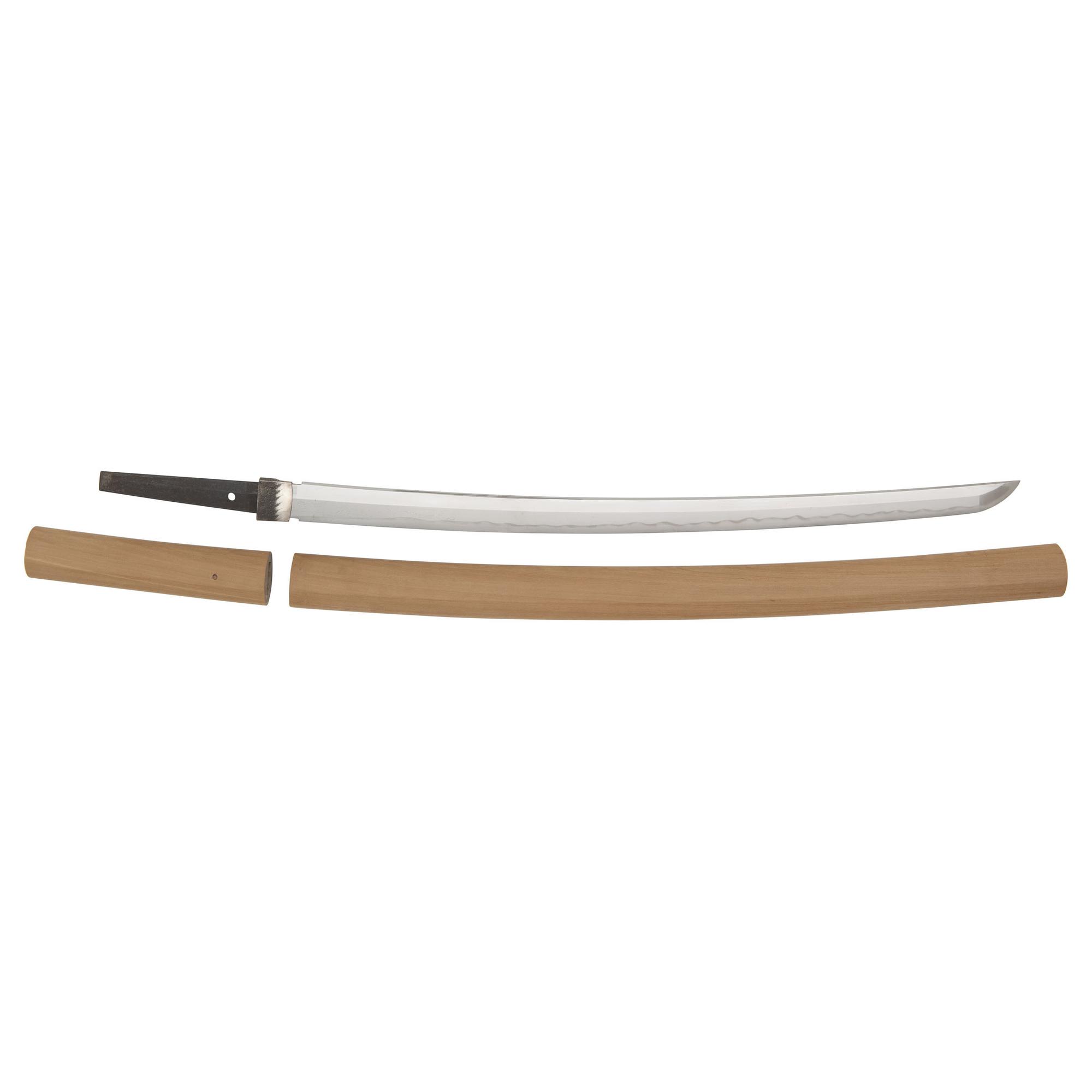 Signed Edo-Period Japanese Wakizashi in Shirasaya with NTHK Origami