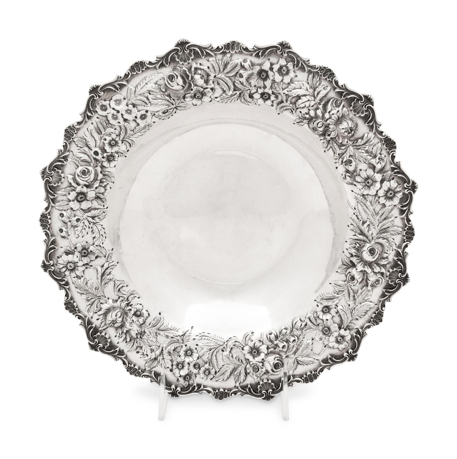 An S. Kirk and Son Silver Repousse Serving Bowl