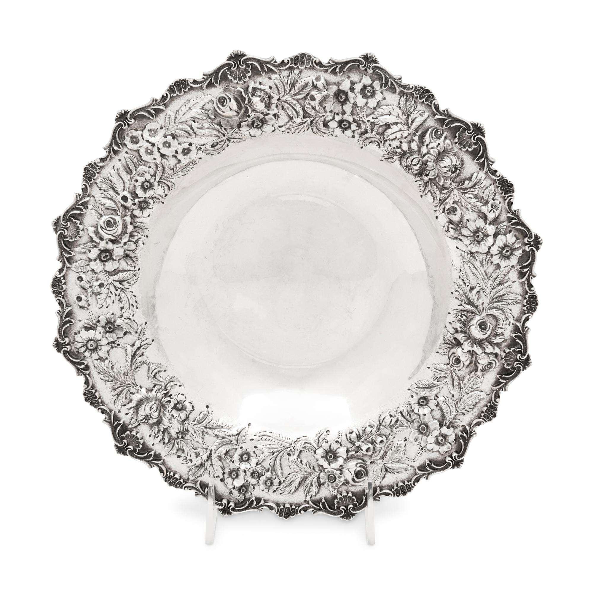 An S. Kirk and Son Silver Repousse Serving Bowl