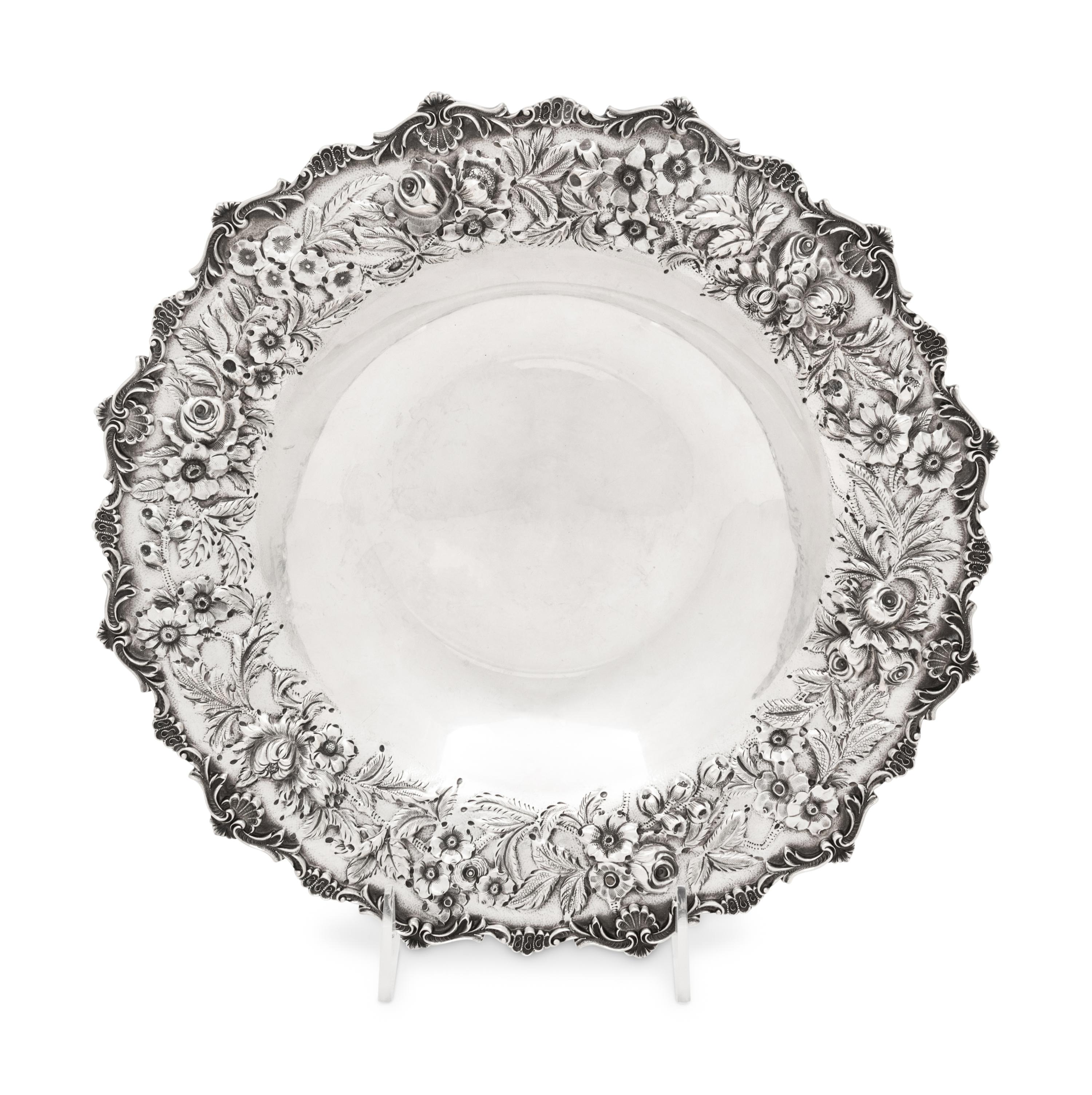 An S. Kirk and Son Silver Repousse Serving Bowl
