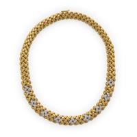 Yellow Gold and Diamond Necklace