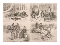 [CIVIL WAR]. FORBES, Edwin, (1839-1895) artist. Life Studies of the Great Army . Partial group of 30 etchings. 1876.