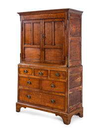 A George III Oak Cupboard
