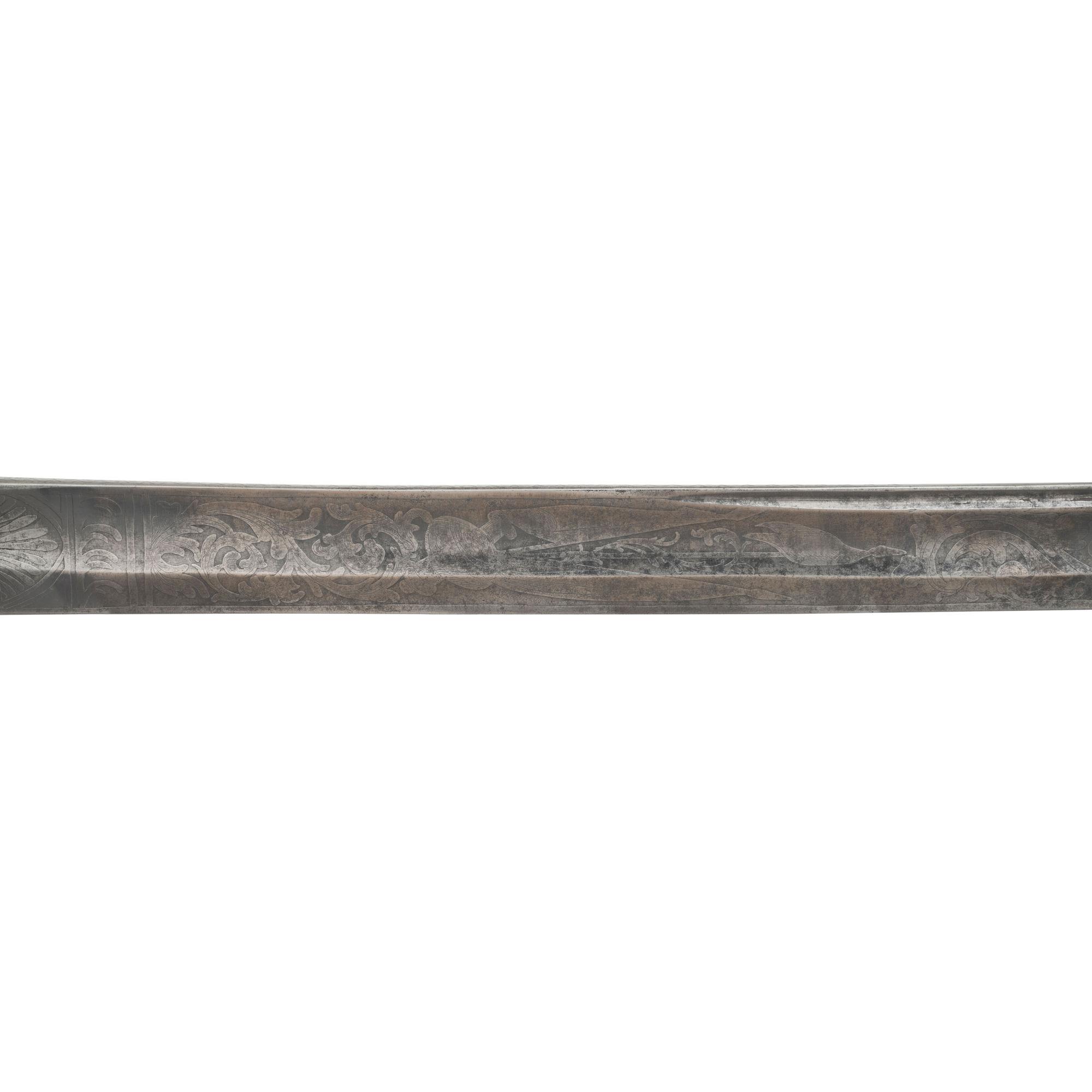 French Hilted Non-Regulation Imported Officers Sword Presented to Major James Plimpton - 3rd NH Volunteers, KIA at Deep Bottom Run with CDV