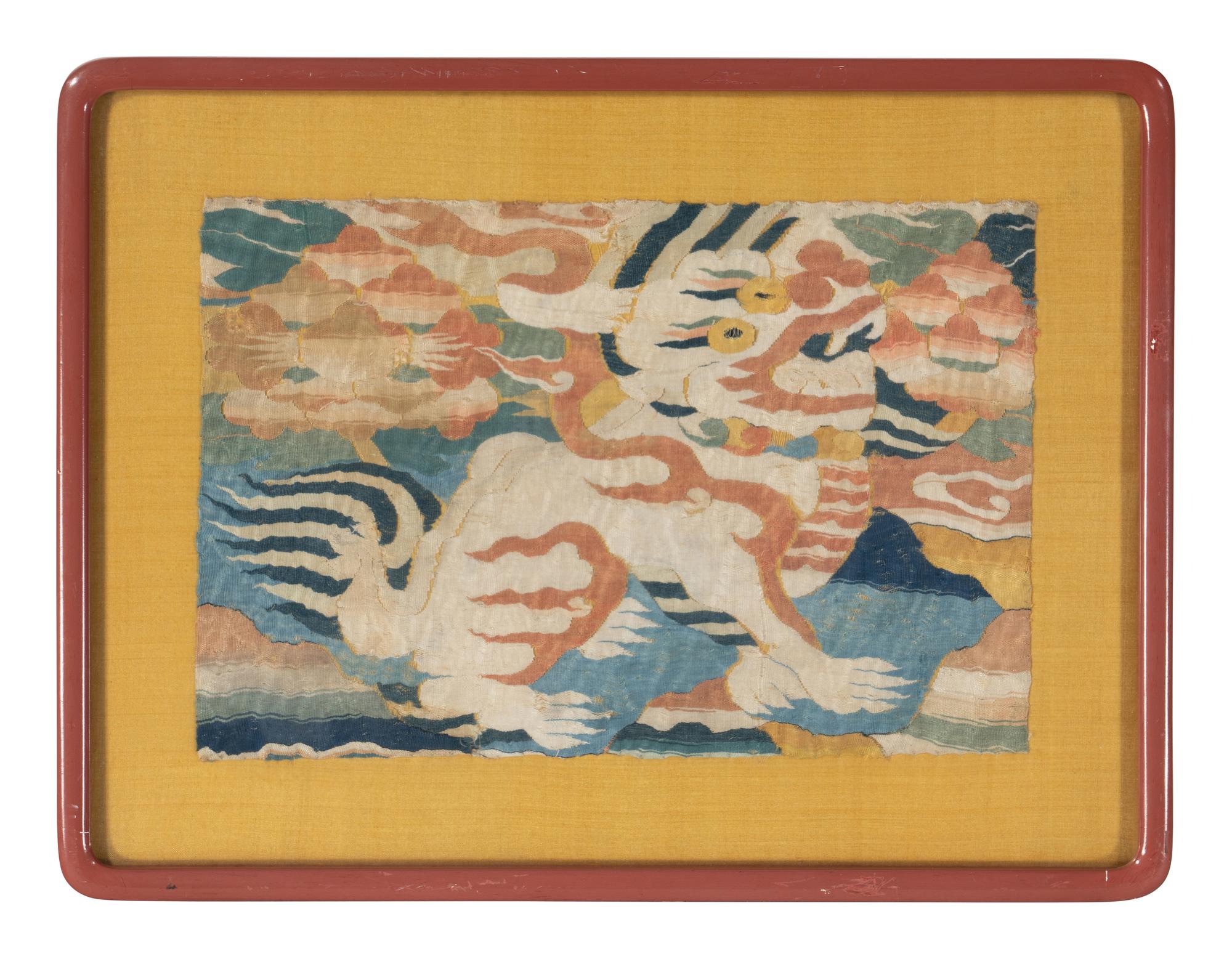 Three Chinese Kesi Silk Panels