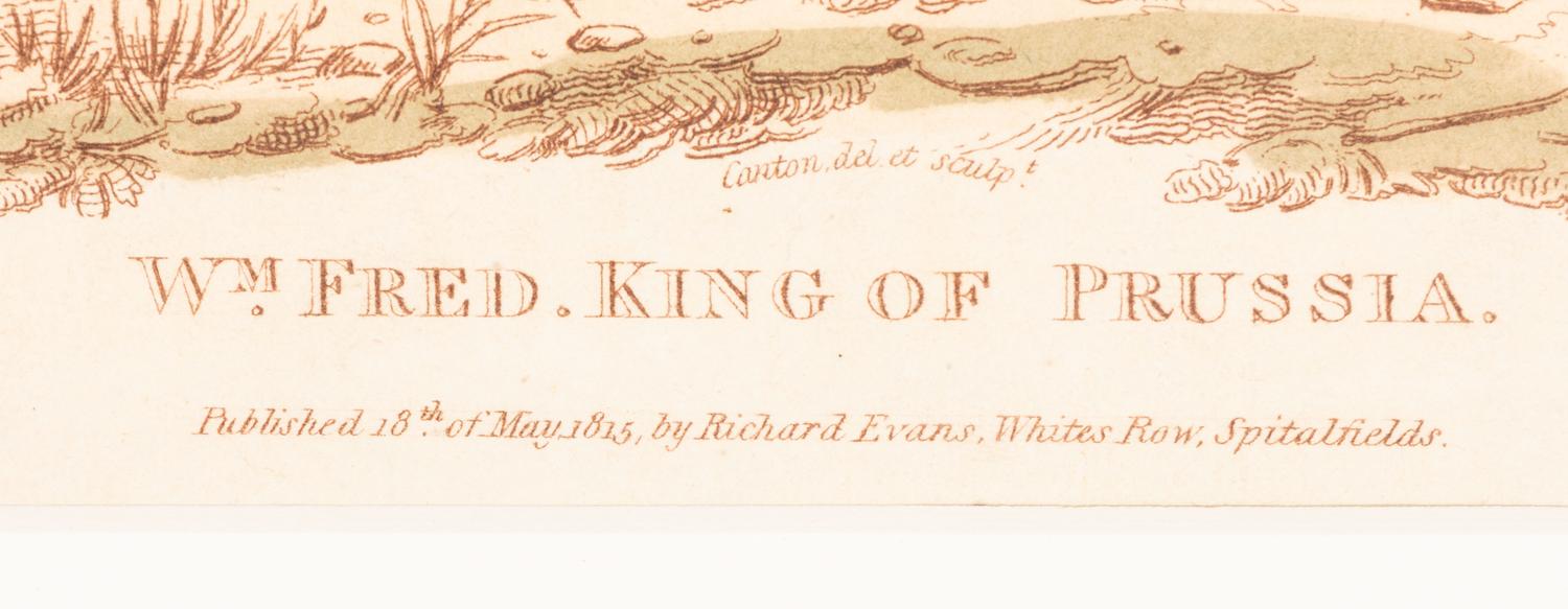Six Hand-Colored Engravings of Napoleonic Wars Commanders