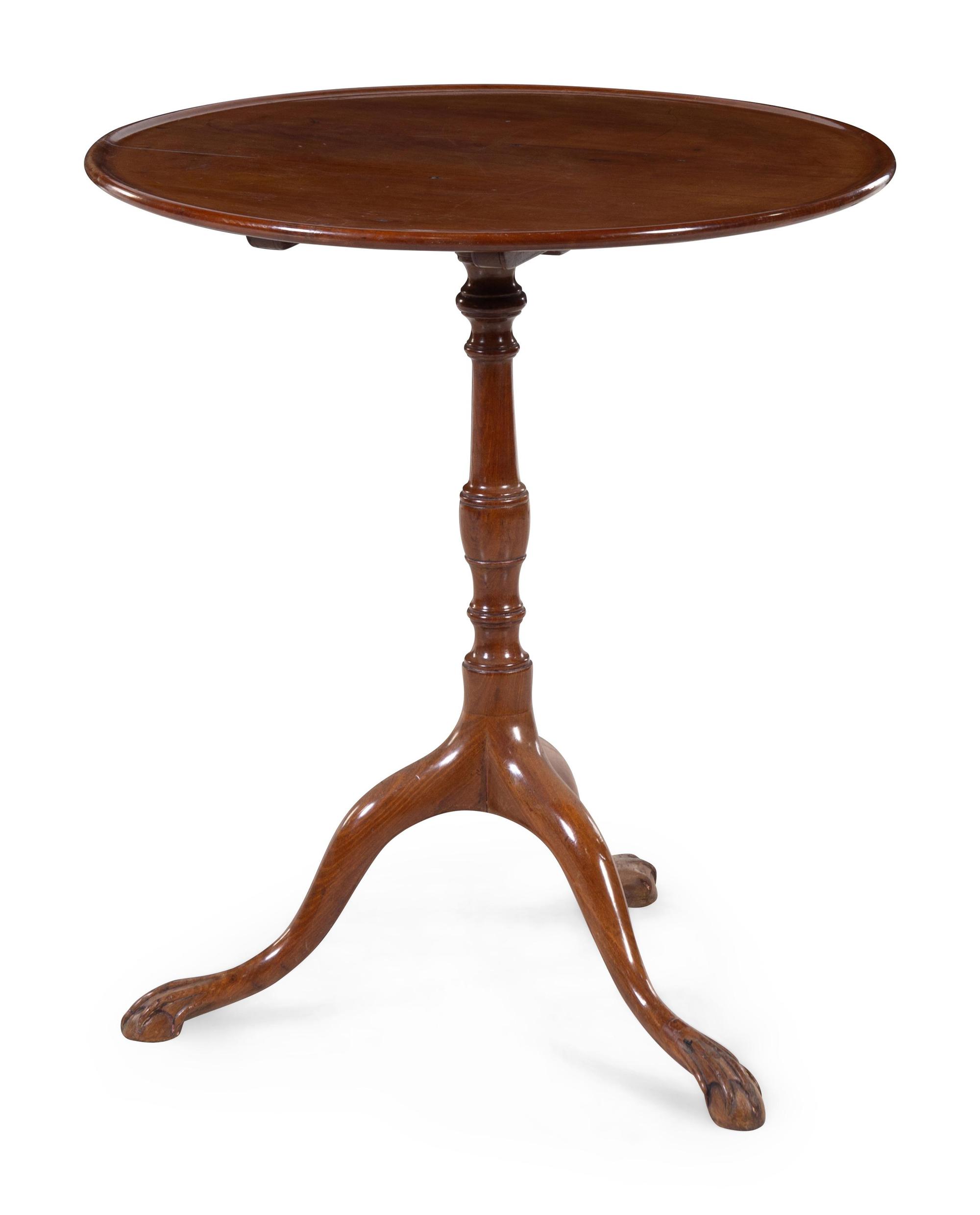A George III Style Mahogany Tea Table