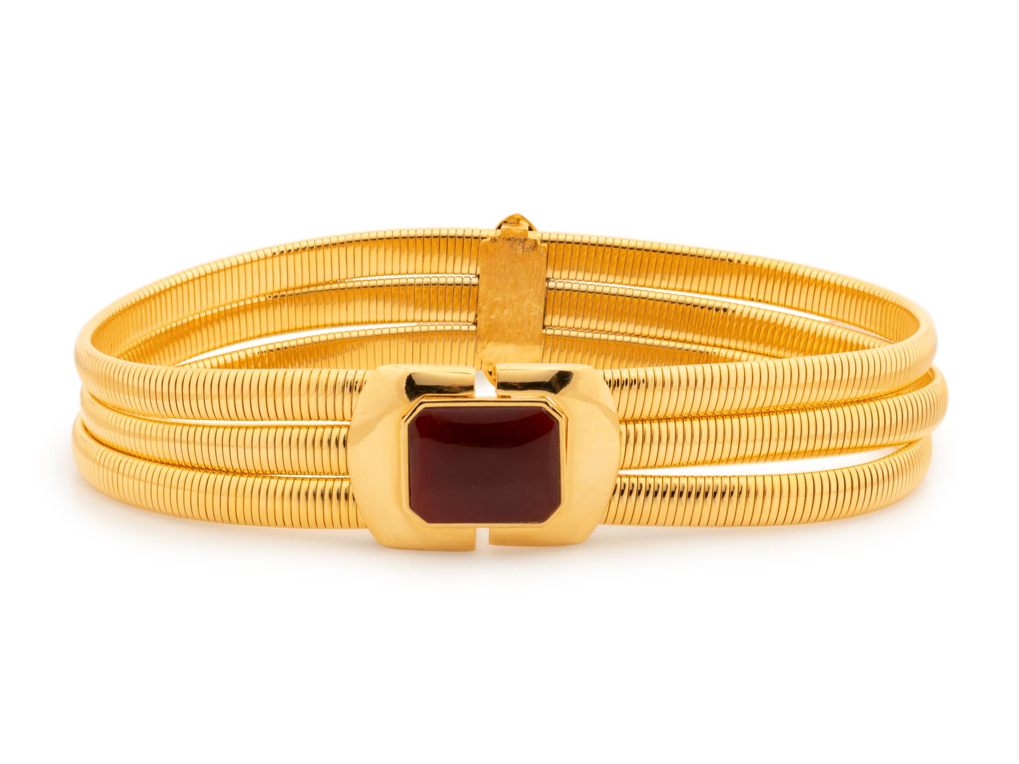 Collection of Five Belts; Three Judith Leiber, One Ferragamo, One Hermès, 1992