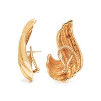 YELLOW GOLD EARCLIPS