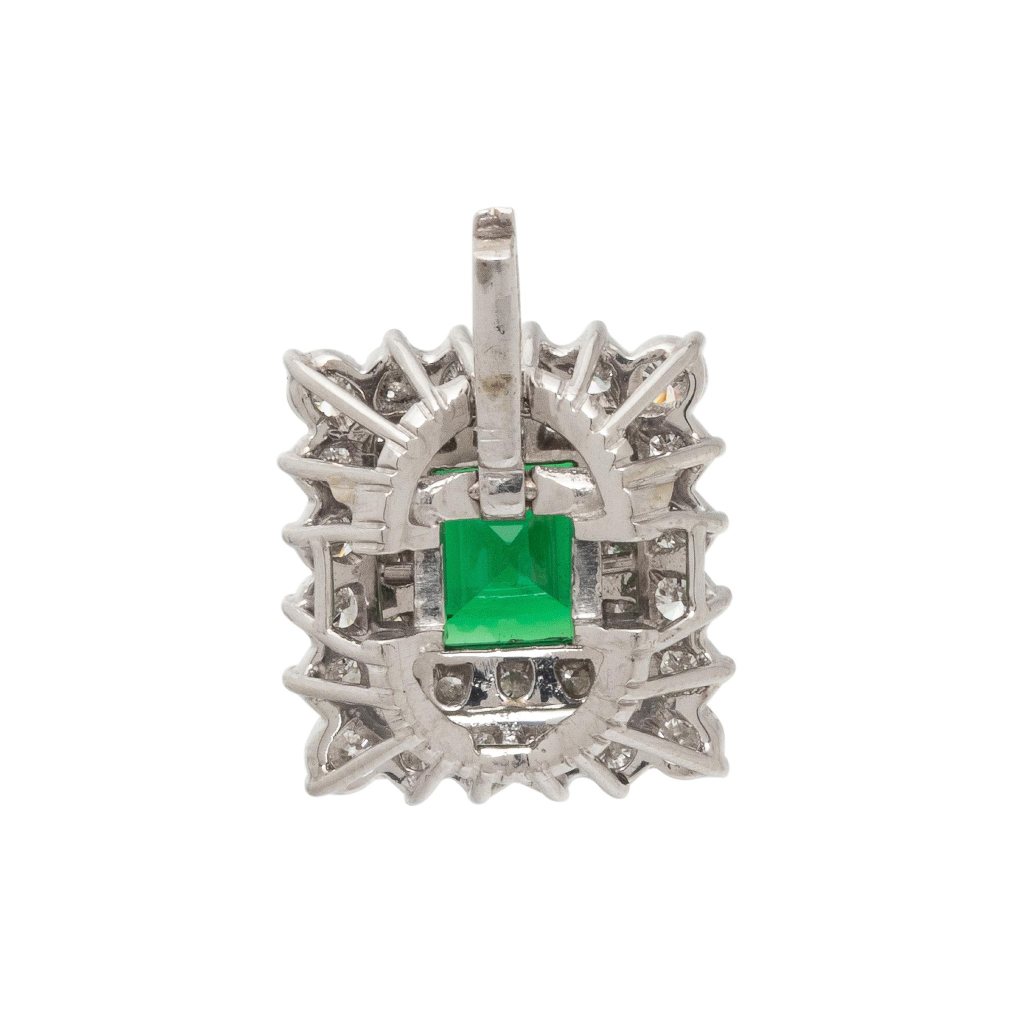 TSAVORITE GARNET AND DIAMOND CONVERTIBLE PENDANT RING