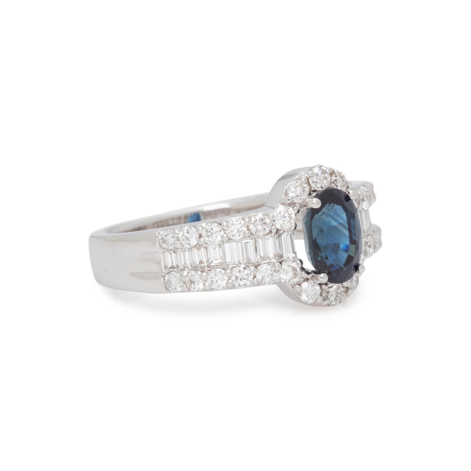 SAPPHIRE AND DIAMOND RING