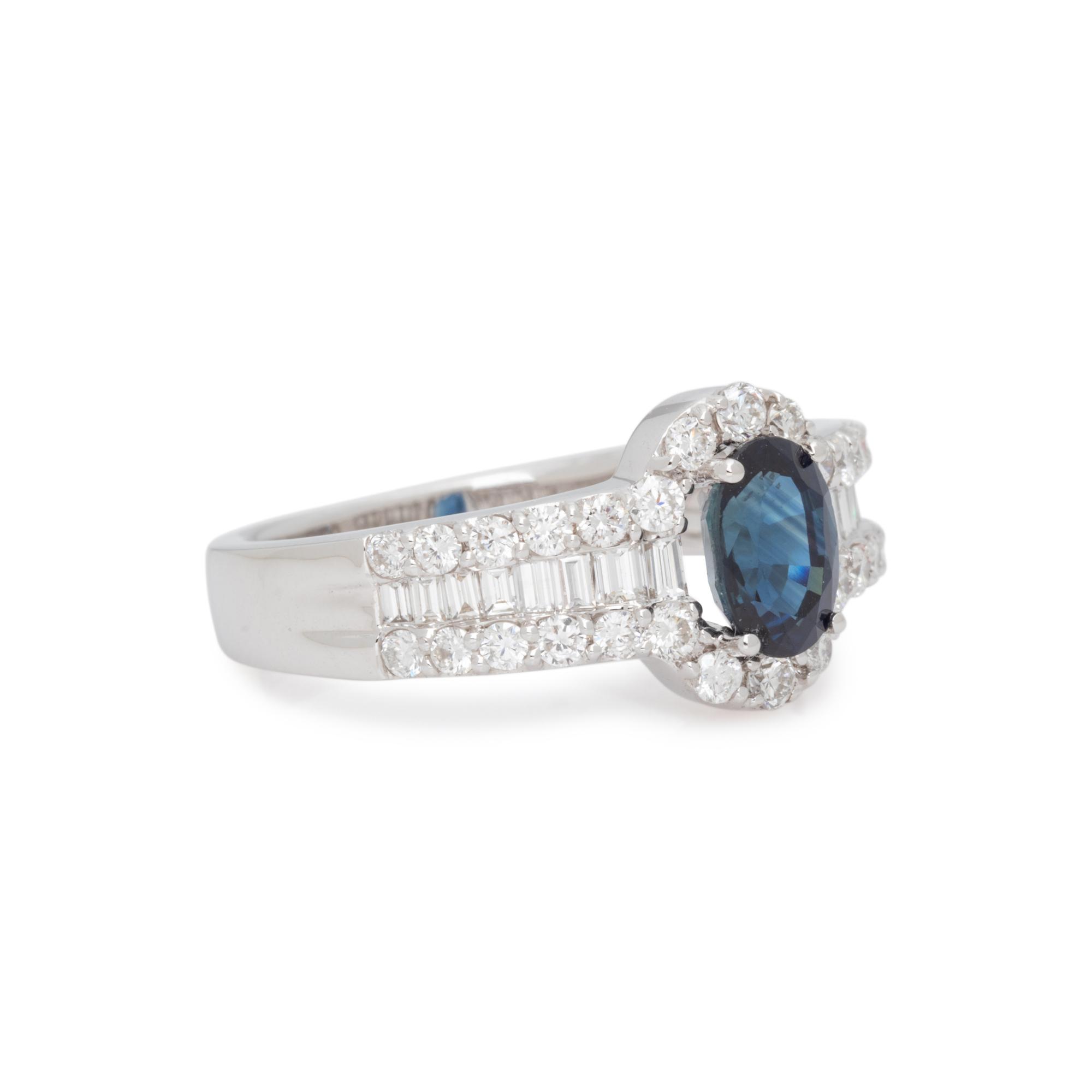 SAPPHIRE AND DIAMOND RING