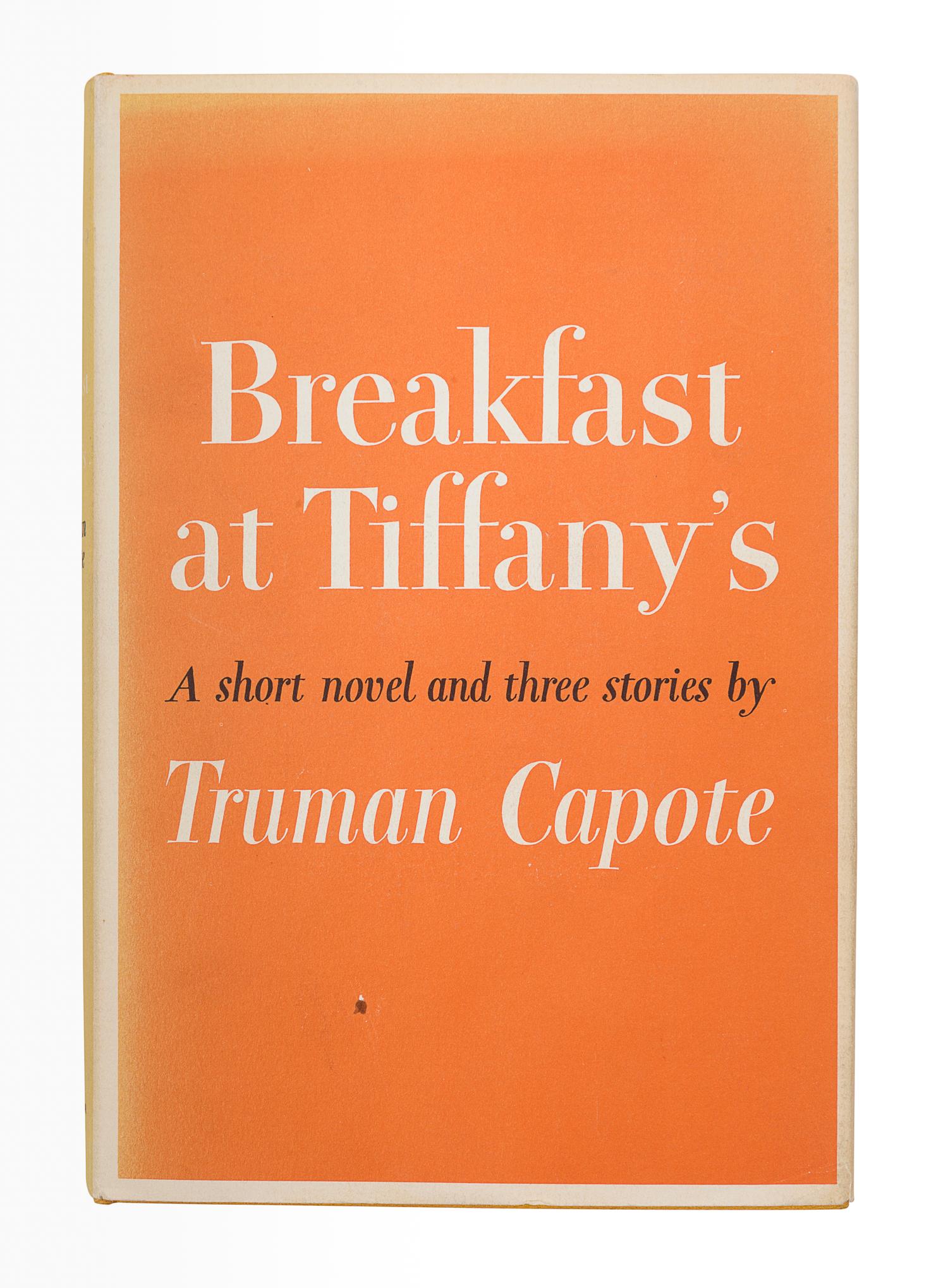 CAPOTE, Truman (1924-1984). Breakfast at Tiffany's . New York: Random House, 1958.