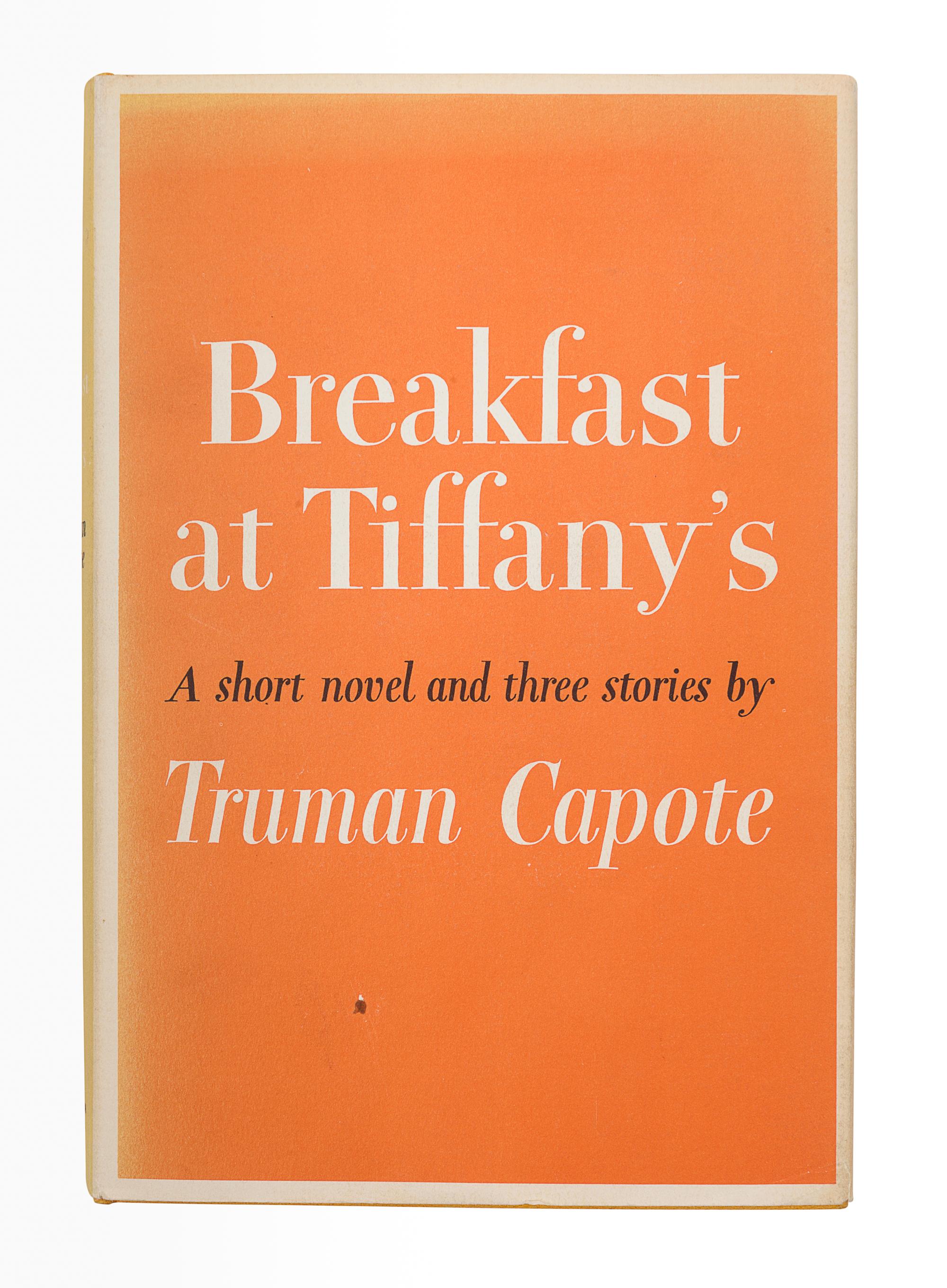 CAPOTE, Truman (1924-1984). Breakfast at Tiffany's . New York: Random House, 1958.