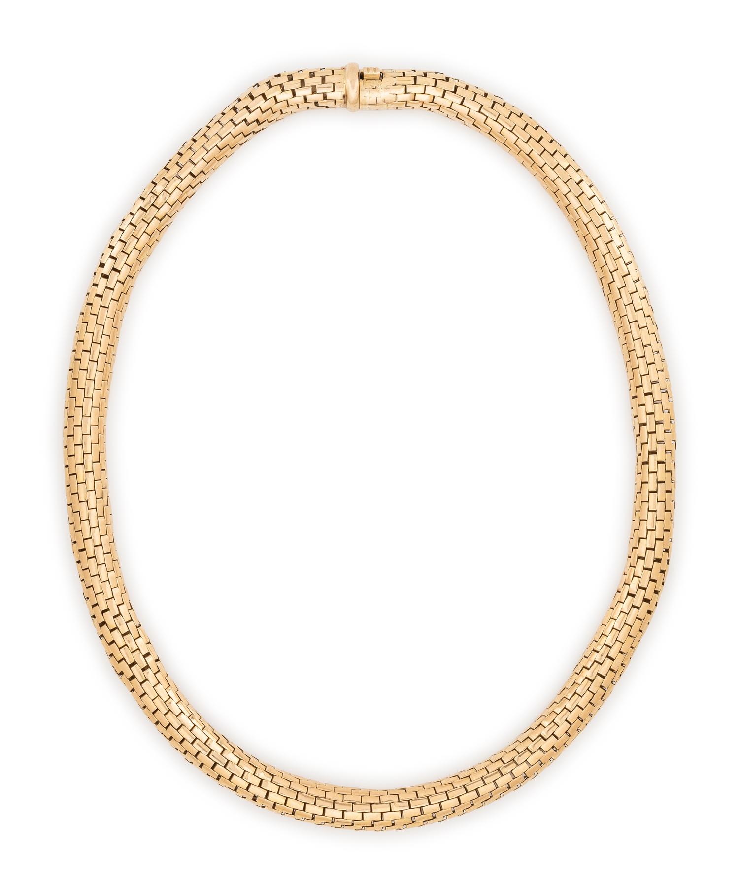 HERMÈS, YELLOW GOLD NECKLACE