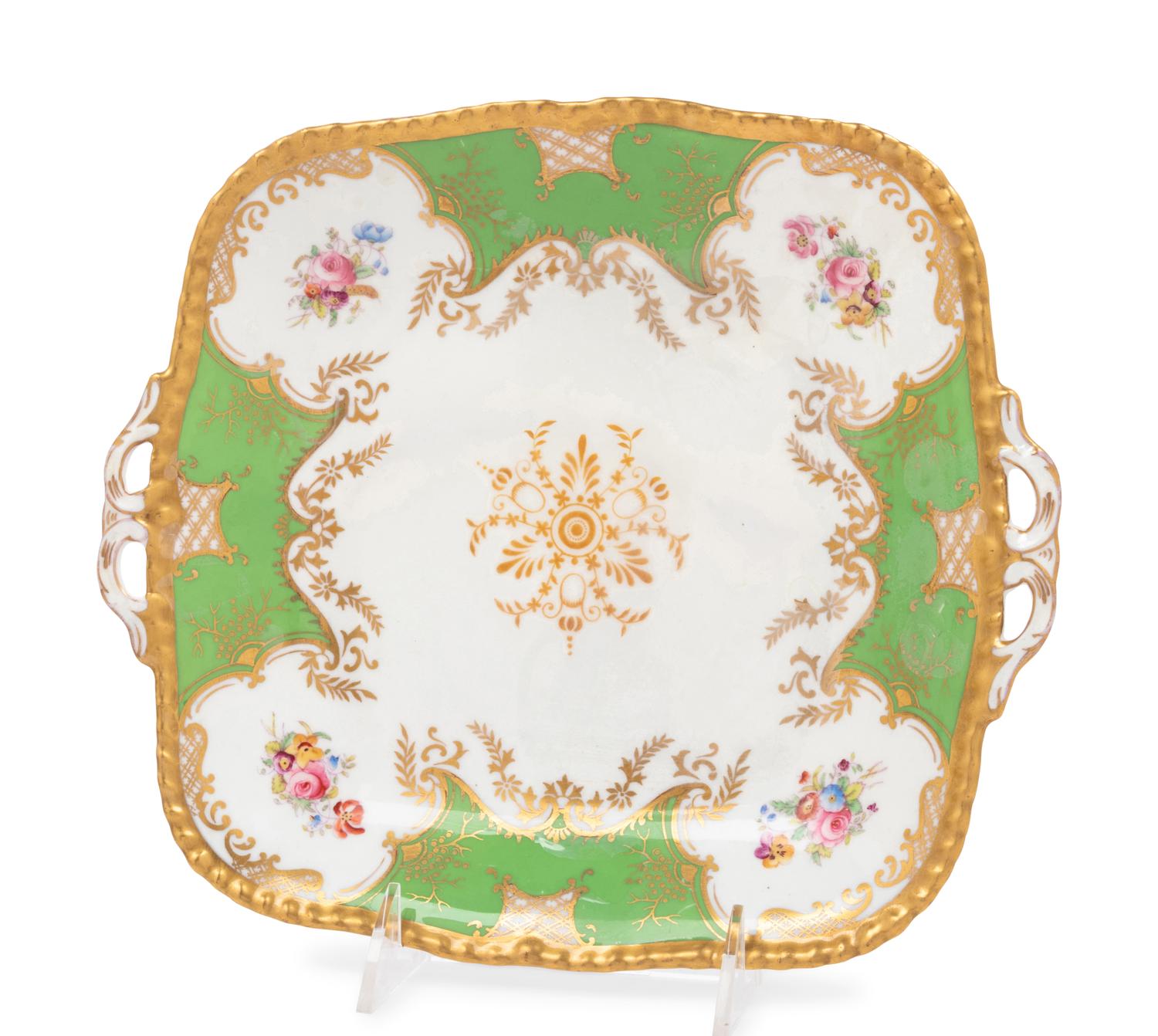 A Group of Coalport Porcelain Dessert Service Articles