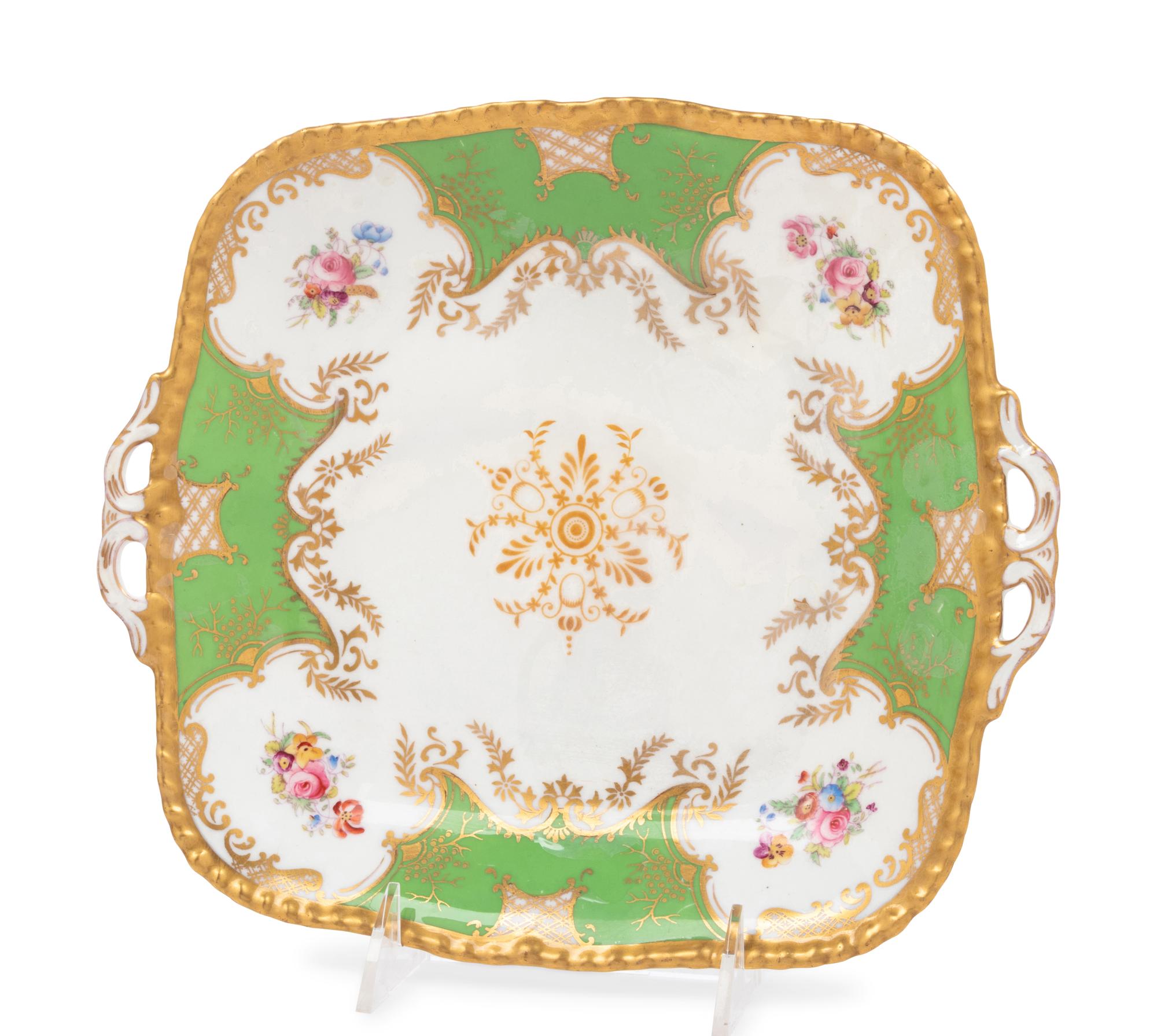 A Group of Coalport Porcelain Dessert Service Articles