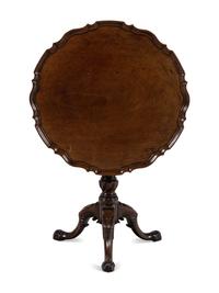 A George II Mahogany Tilt-Top Tea Table