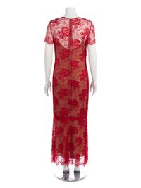Two Designer Dresses,1990-2000s: Bill Blass & Valentino