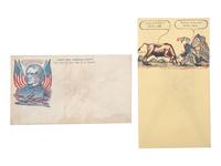 [CIVIL WAR]. A collection of 80 Civil War patriotic envelopes.
