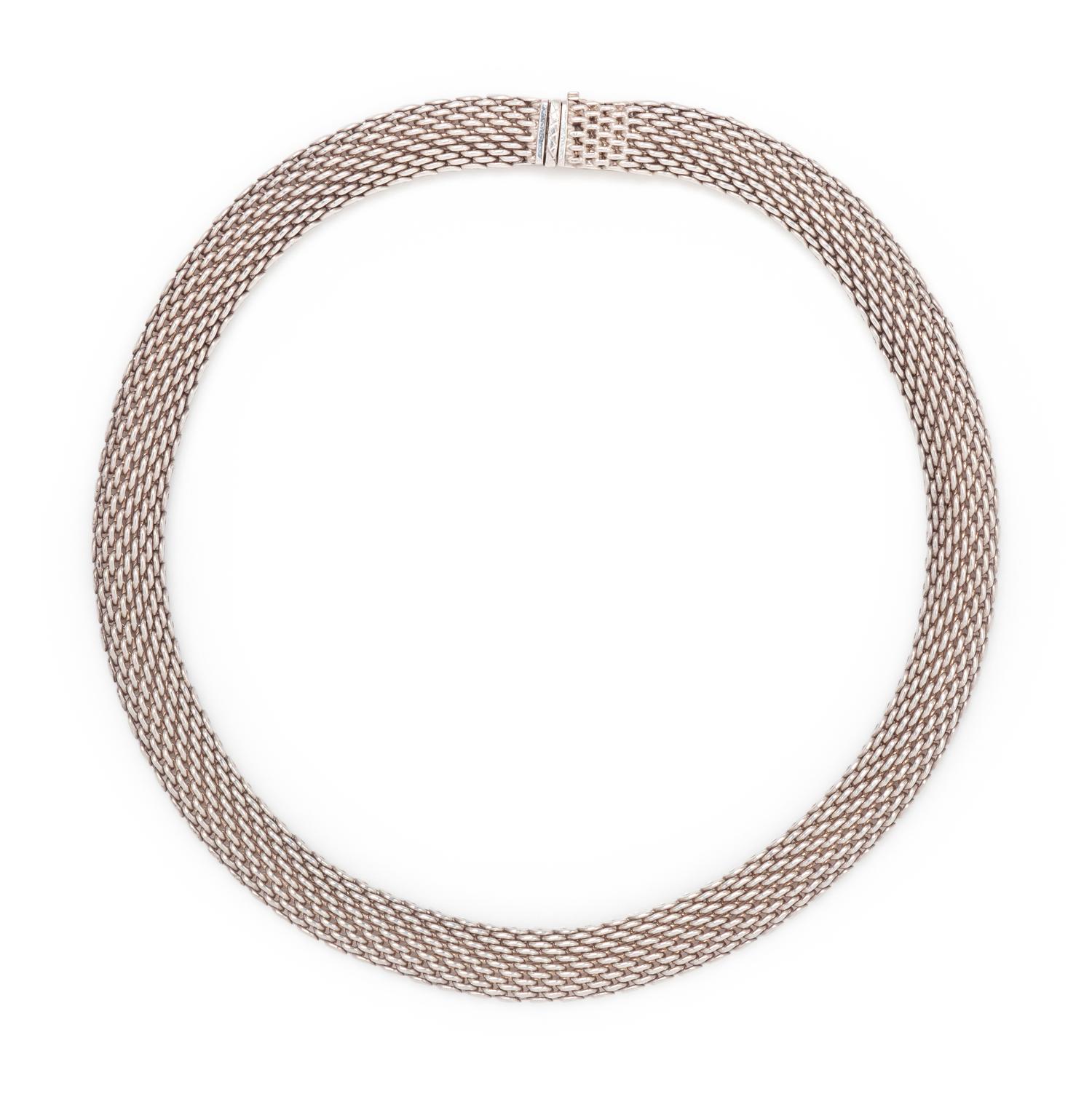 TIFFANY & CO., STERLING SILVER 'SOMERSET' NECKLACE