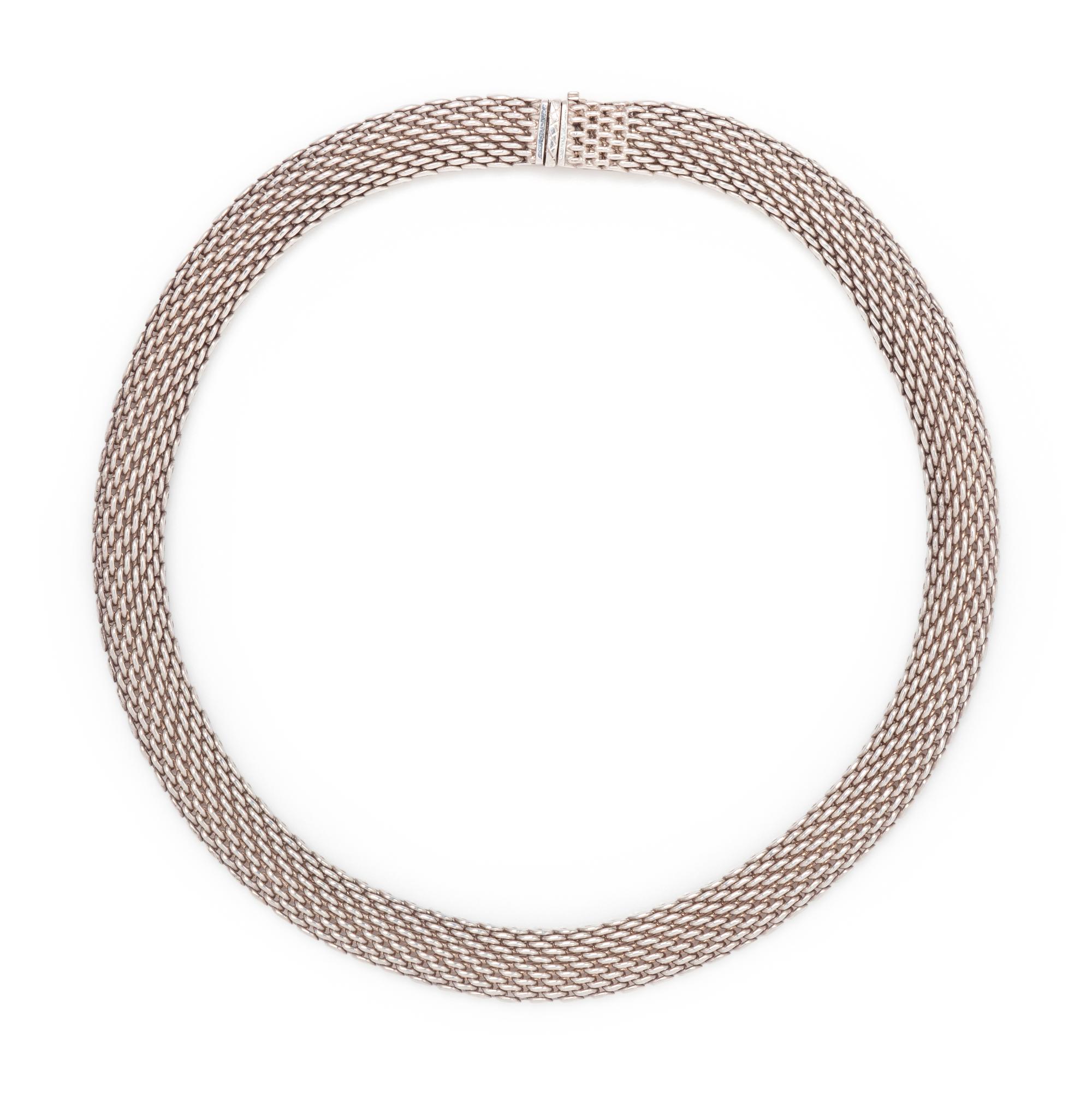 TIFFANY & CO., STERLING SILVER 'SOMERSET' NECKLACE