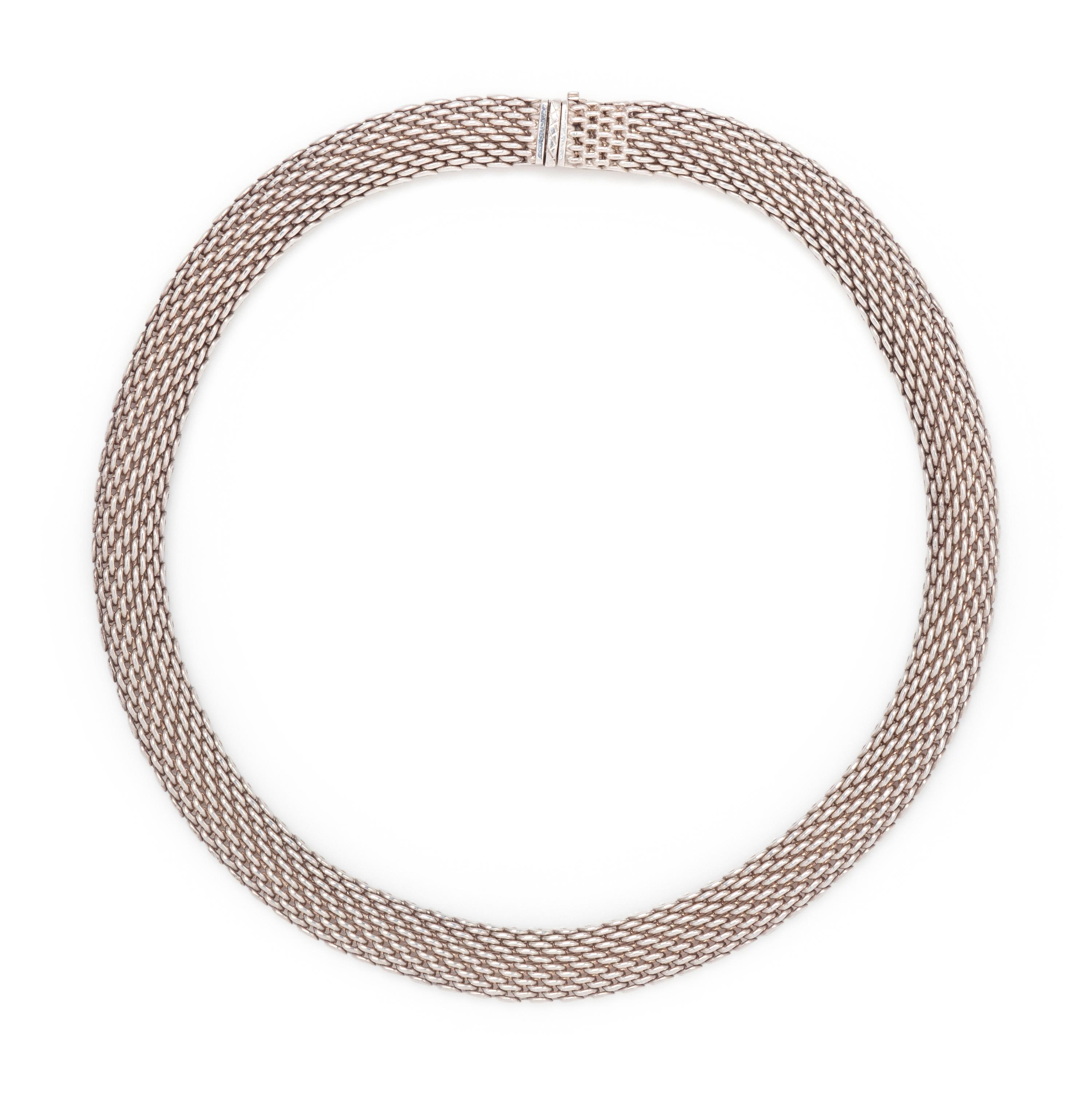 TIFFANY & CO., STERLING SILVER 'SOMERSET' NECKLACE