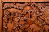 A Pair of Chinese Carved Softwood Panels