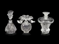 Three Lalique Perfume Bottles