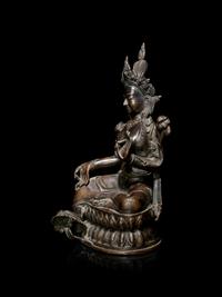 A Large Tibetan Bronze Figure of Tara