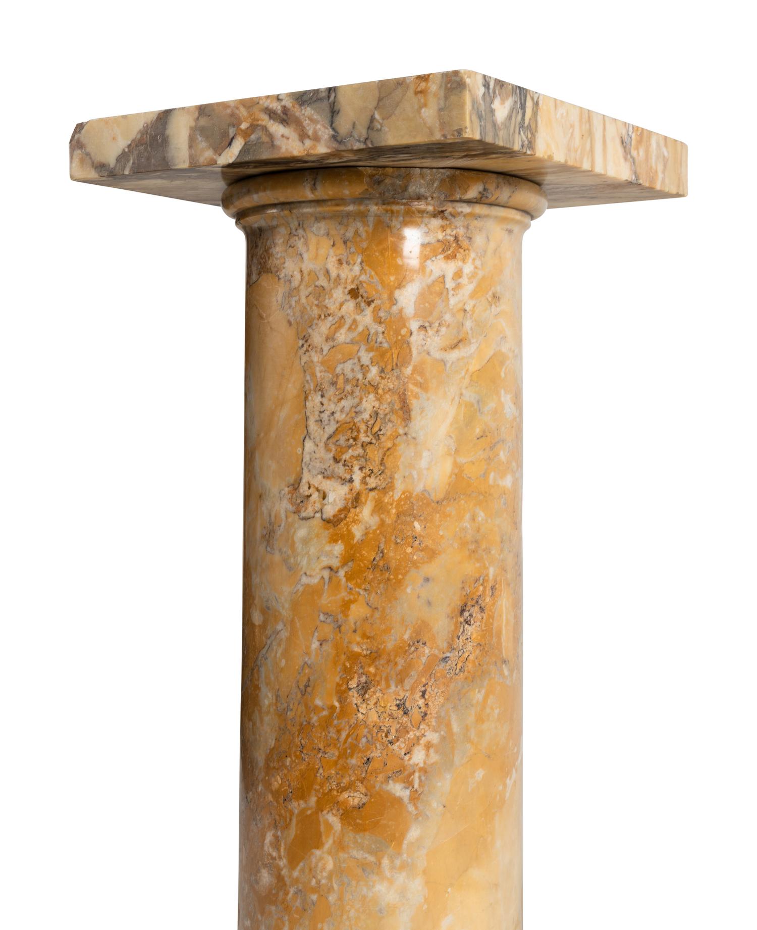 A Siena Marble Pedestal