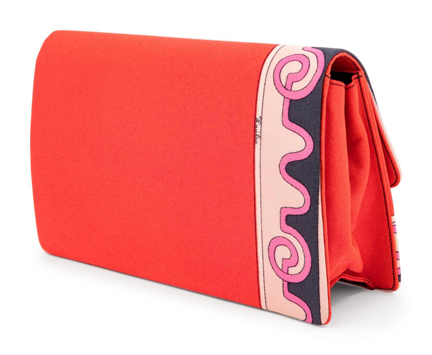 Five Emilio Pucci Items: One Dress with Belt, One Jumpsuit, One Handkerchief, and One Bag, 1960s