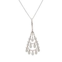 TIFFANY & CO., PLATINUM AND DIAMOND NECKLACE
