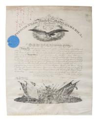 [CIVIL WAR - POLITICS]. A group of 5 documents identified to William Barlow incl. appointments signed by Andrew JOHNSON and Ulysses S. GRANT.
