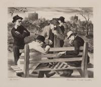 A group of three prints ( Party Chutes; Penthouse; The Crisis )