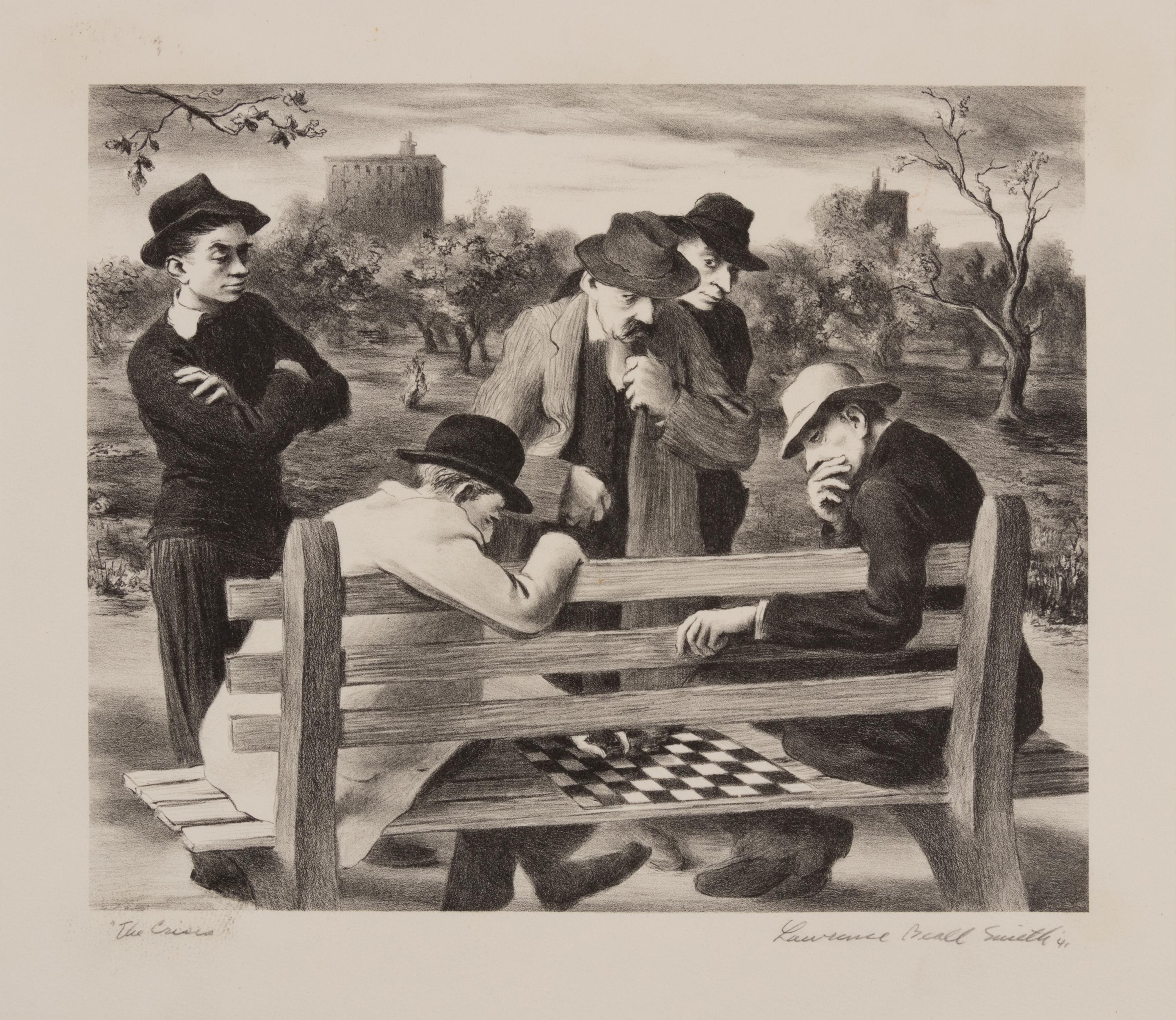 A group of three prints ( Party Chutes; Penthouse; The Crisis )