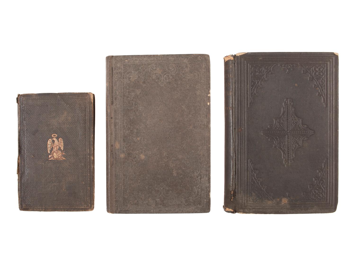 [CIVIL WAR]. Books associated with the war, incl. one identified to a Union officer.