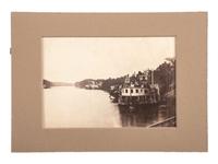 [CIVIL WAR]. MCPHERSON & OLIVER, photographers. Albumen photograph of transports on the Alabama River from General Steele's Expedition. New Orleans, Louisiana: 8 May 1865.